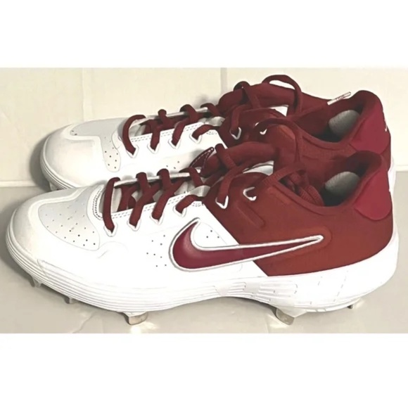 New Nike Alpha Huarache Elt 2 Crimson Tide Womens 9 Baseball Cleats BQ8022-104 - Picture 1 of 6